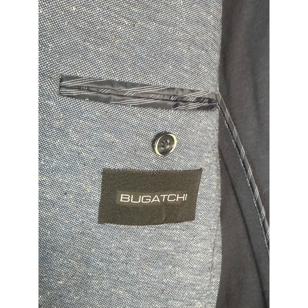 Bugatchi Blazer Mens Medium Blue NWOT Knit Unstructured 40R Sport Coat Jacket - Picture 2 of 13